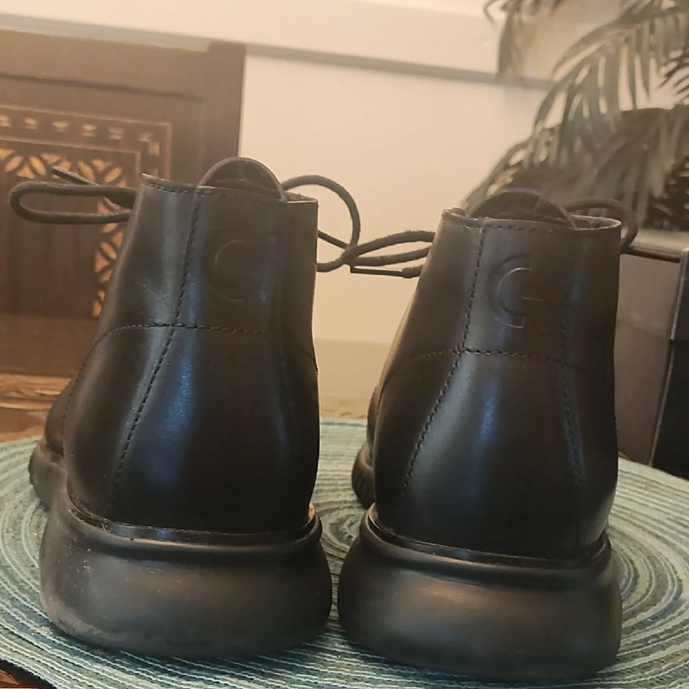 Black Leather Men's Shoes
